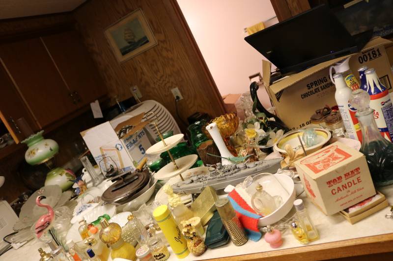 Table full of glassware and silverw...