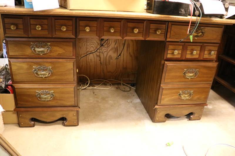 Wood desk...