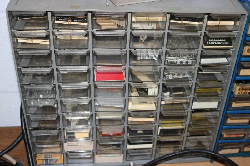 Organizer full of engraving plaques...