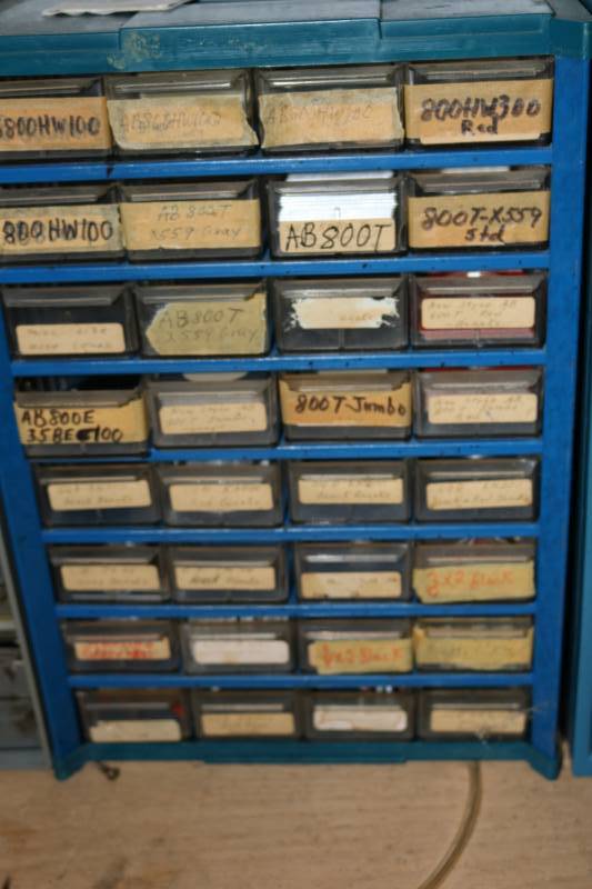 Organizer full of engraving supplie...