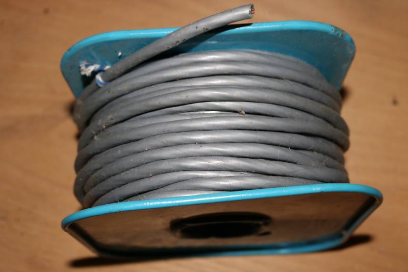 Roll of Belden audio cable...