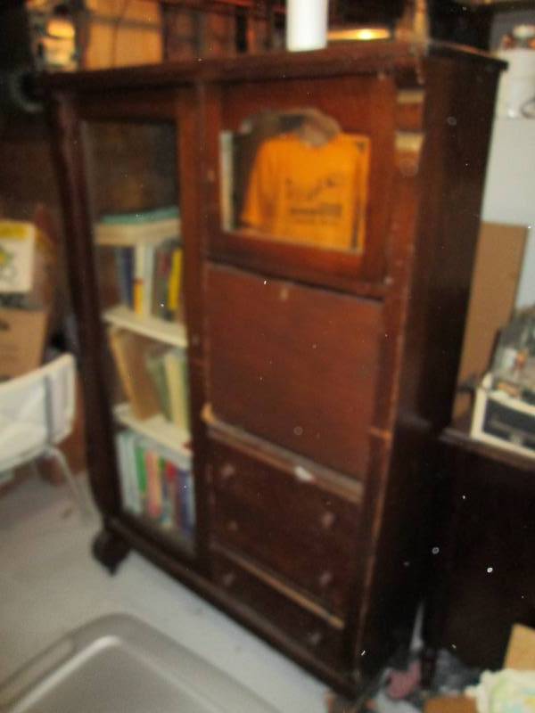 Oak antique secretary - with or wit...