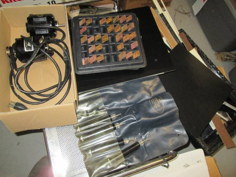 Lot of engraving supplies...