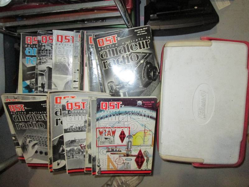 Ham radio magazines in a cooler...