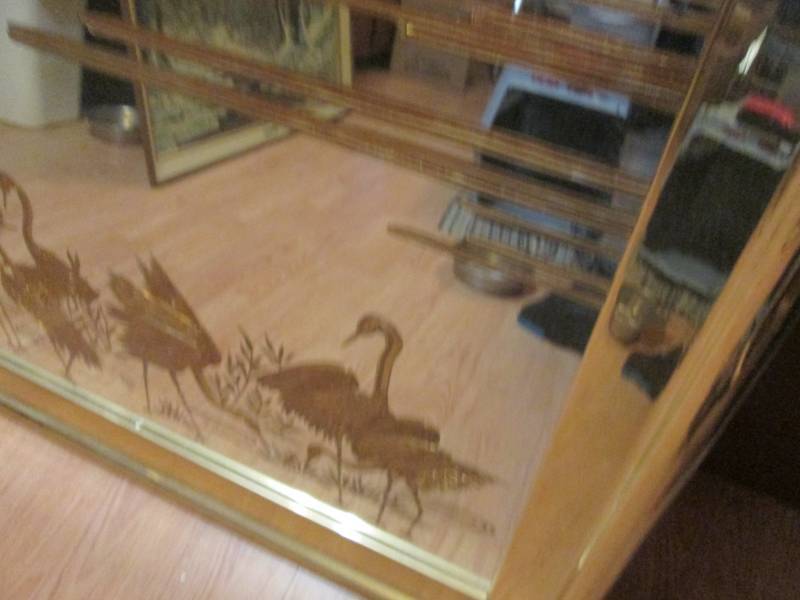 Large rectangular wildlife scene mirror