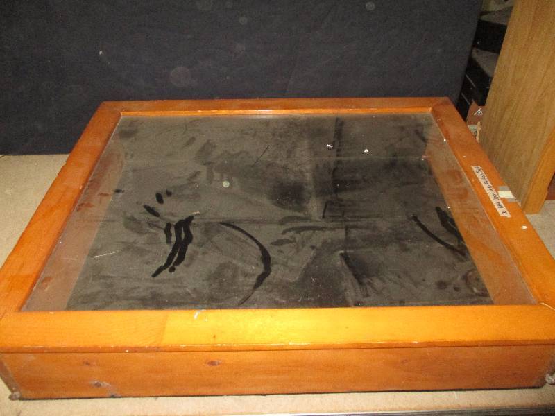 34x28x6 34 display cabinet glass top