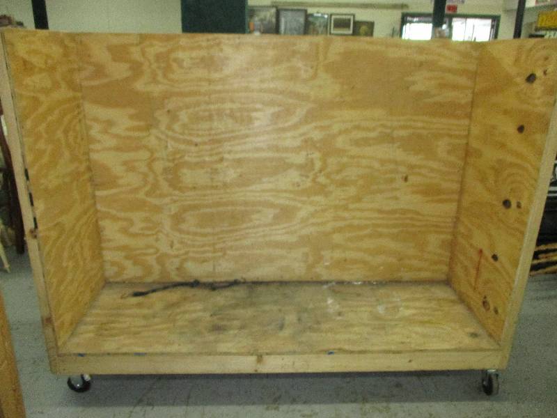 rolling carts sides and backs.57x 25 34x 76 inches