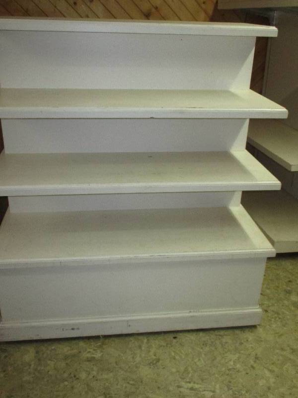 Large Tiered Display Table on whells