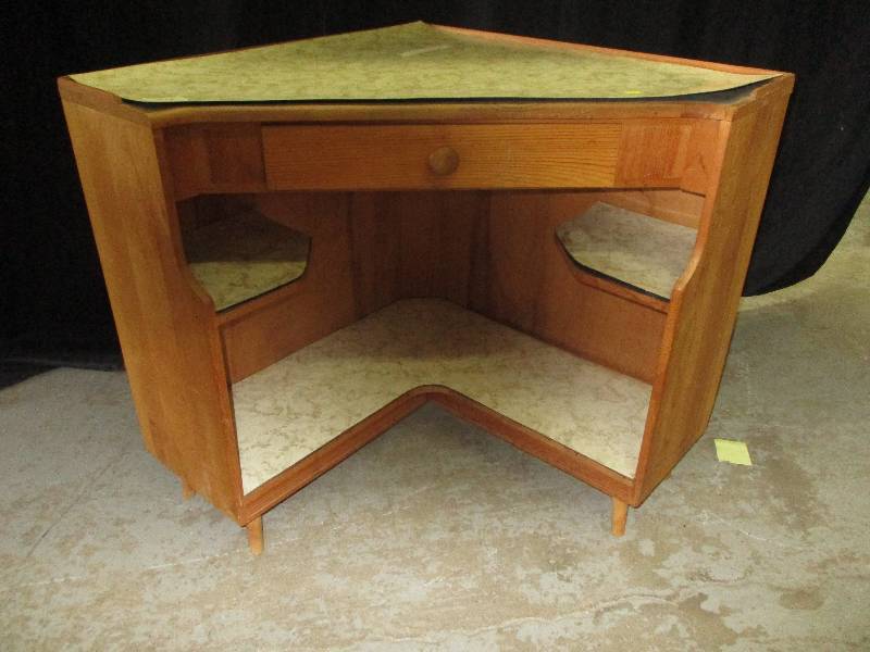 corner end stand table