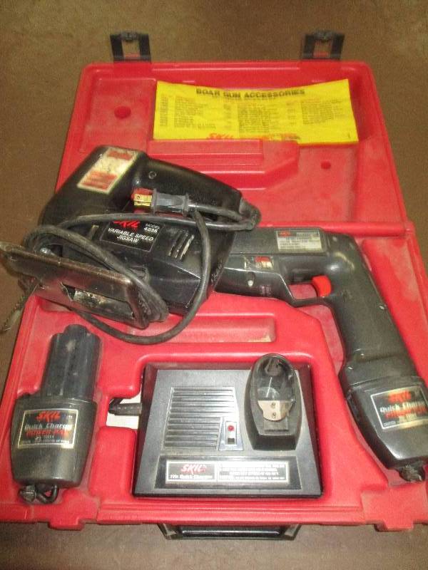 skil  38 inch screw gun cordless with power pack skil jigsaw