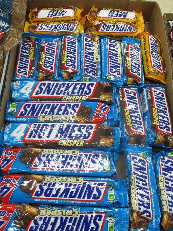 42 assorted snicker candy bars