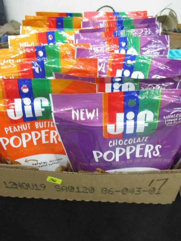 17 pesanut butter poppers and chocolate poppers