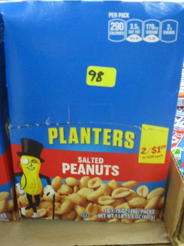 18 packs planters peanuts