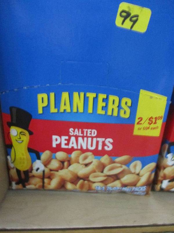 18 packs planters peanuts