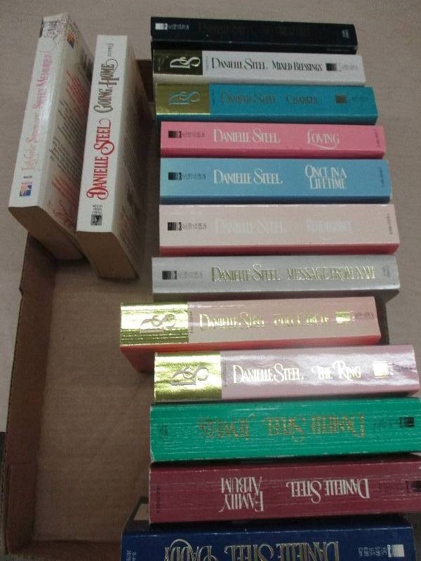 Box of Daniel Steel books