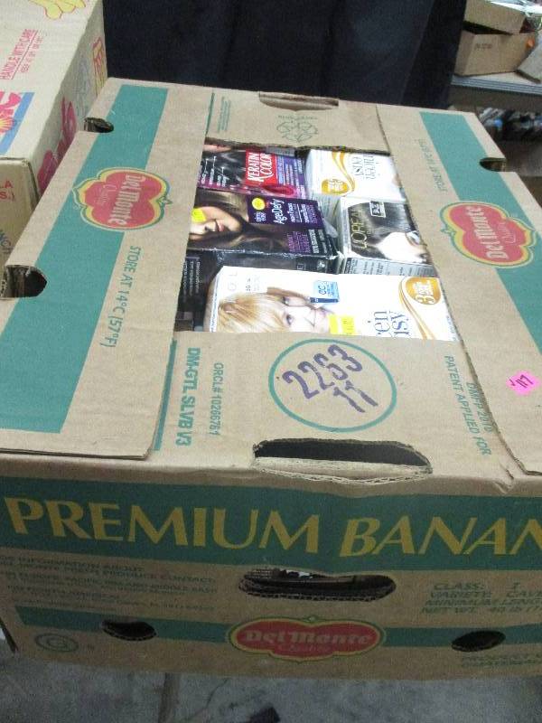 box of hair colorings