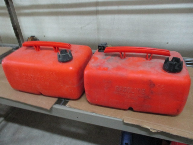 lot 17 image: 2 Plastic Boat Gas Tanks