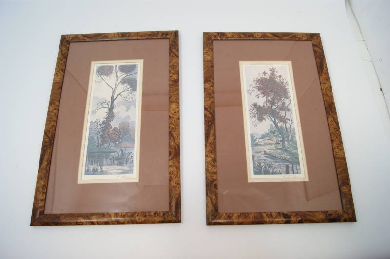lot 39 image: Two Framed Tree Pictures