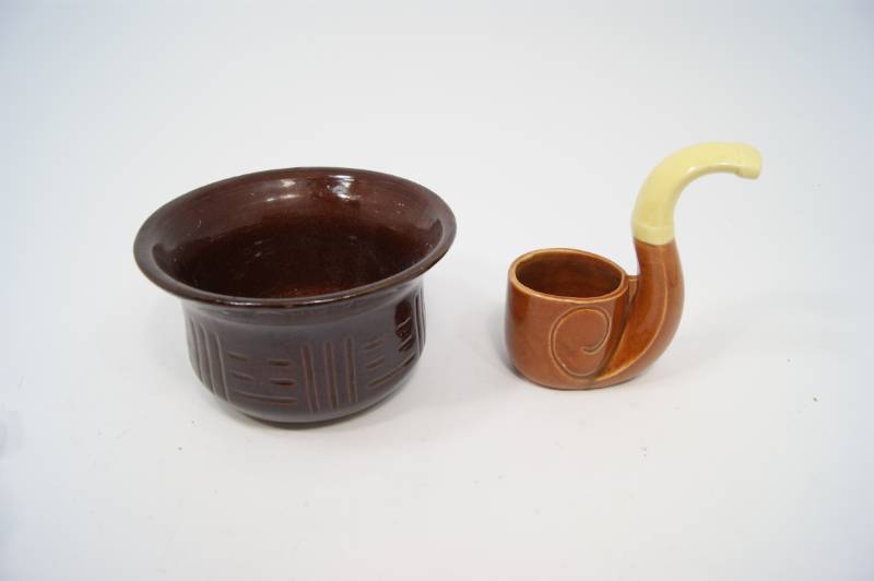 lot 56 image: Antique Pipe and Bowl