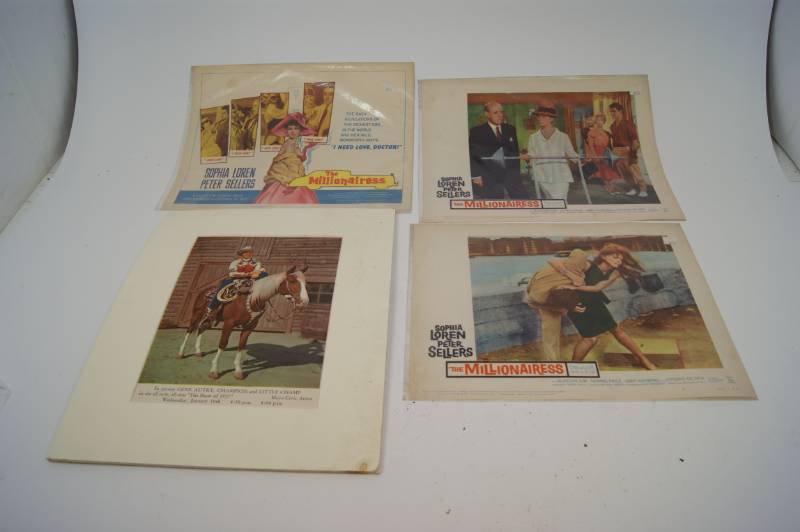 lot 68 image: 3 The Millionairess Movie Posters and Publicity Poster