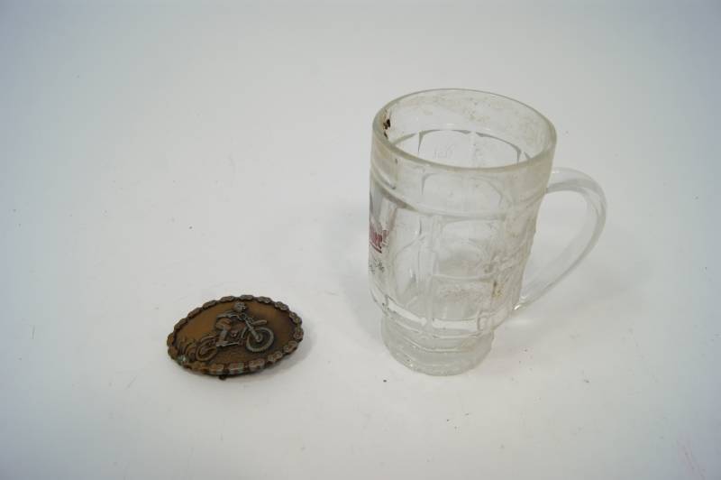 lot 80 image: Beer Mug and Belt Buckle