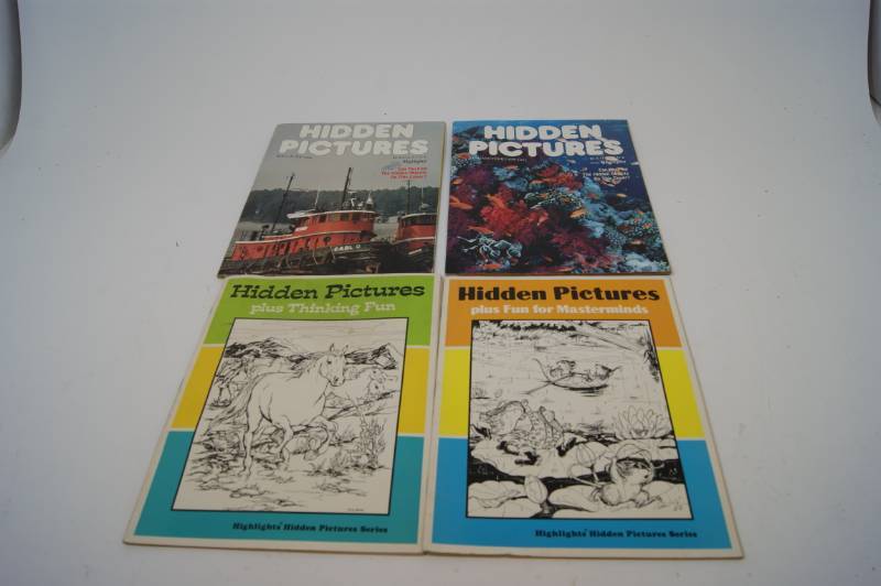 lot 87 image: 4 Hidden Picture Books