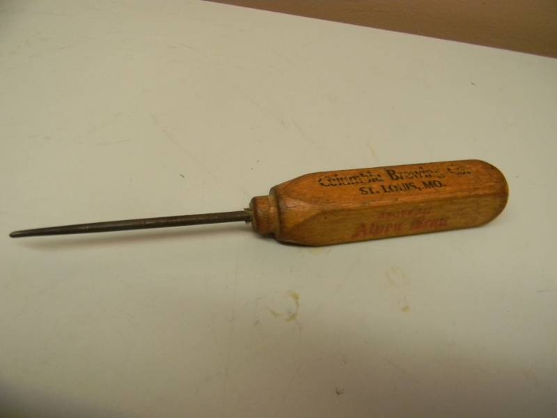 lot 50 image: VINTAGE COLUMBIA BREWING CO ICE PICK ABOVE ALL ALPEN BRAU - NICE VINTAGE ADVERTISING PIECE - SEE PICTURES