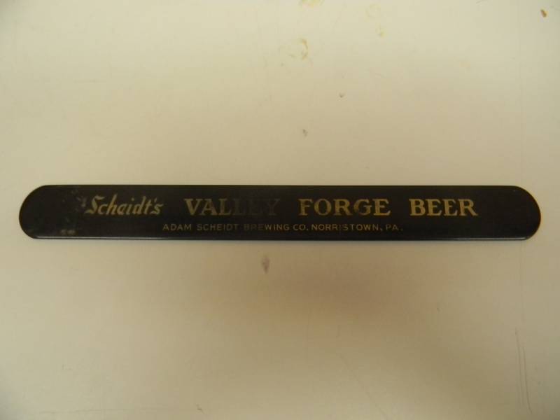 lot 55 image: RARE - VINTAGE SCHEIDTS VALLEY FORGE BEER RAMS HEAD ALE BEER FOAM SCRAPER - NICE - SEE PICTURES