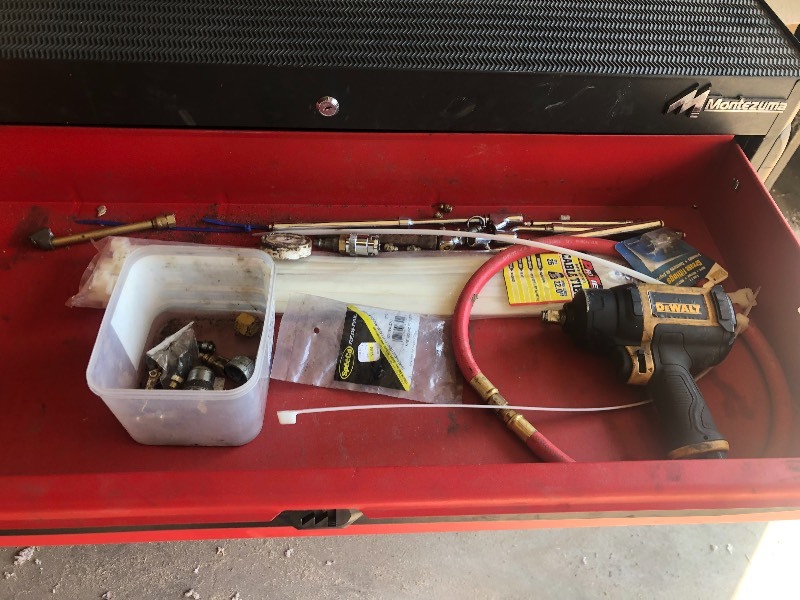Tool Box with Misc Tools Combo