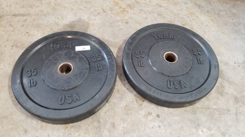 lot 10 image: 35LBS Bumper Plates