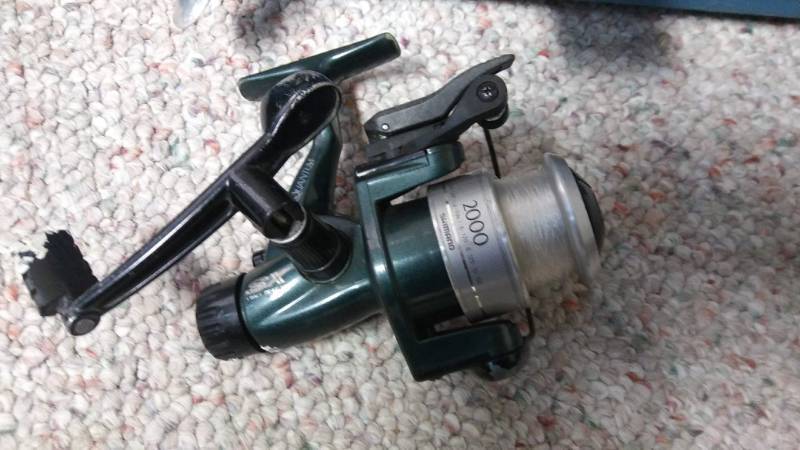lot 19 image: Fishing Tackle, Shimaneau Quantum 2000 SX Spinning Reel and Plano Tackle Box