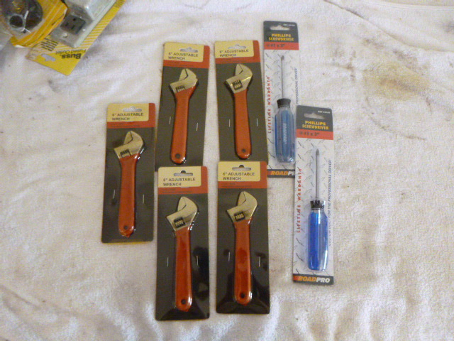 lot 57 image: Wrenches and Phillips Screwdrivers