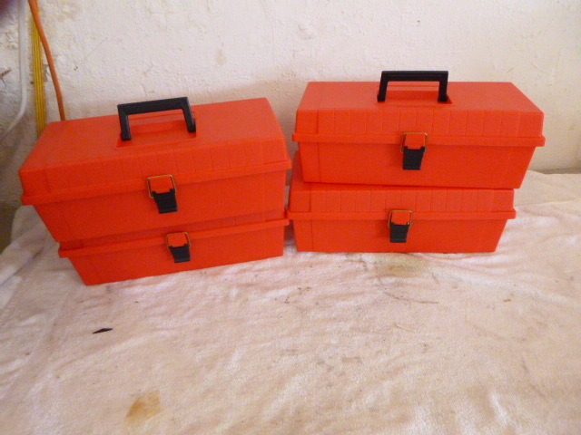 lot 61 image: 4 Plastic Toolboxes