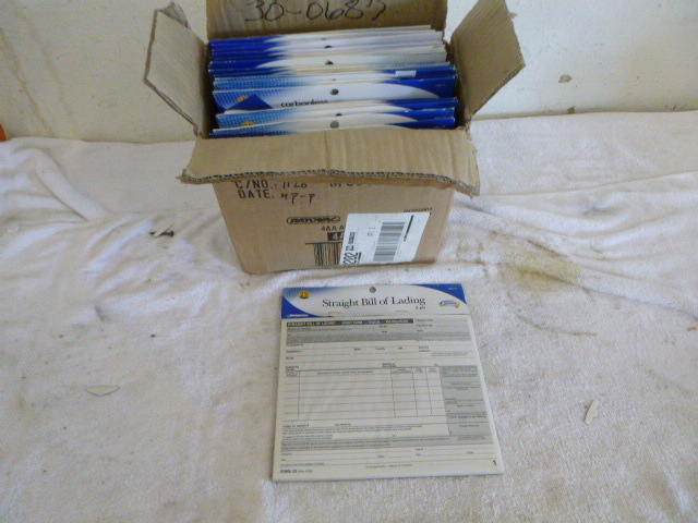 lot 63 image: 30 Packs of Straight Bill of Lading