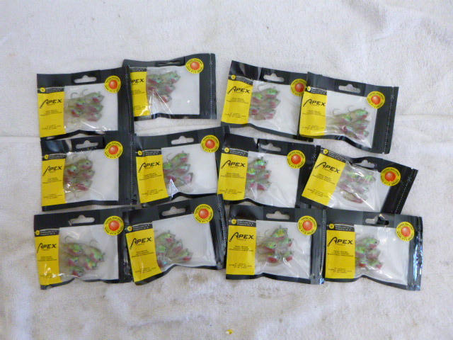 lot 96 image: 12 Packs of Apex Tackle Prism Grubs