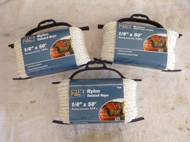 lot 112 image: 3 Spools of Reese Nylon Twisted Rope
