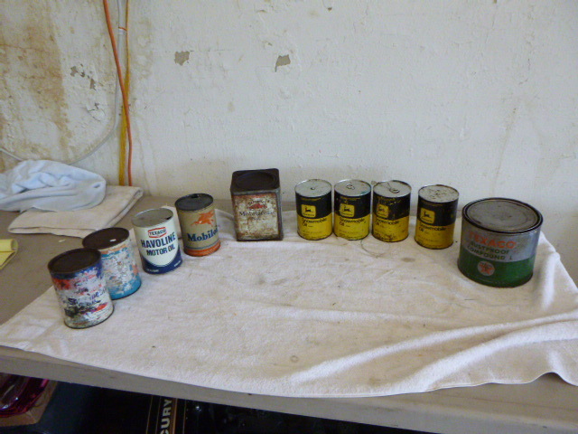lot 179 image: Vintage Oil Tins