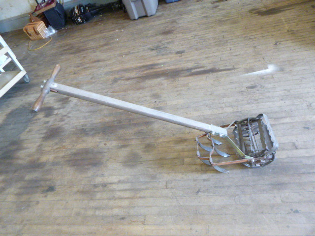 lot 185 image: Vintage Hand Push Cultivator