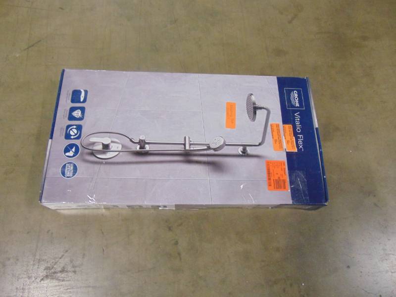 lot 9 image: Grohe Vitalio Comfort Flex 5-Spray Hand Shower and Shower Head Combo Kit in Chrome 26520000