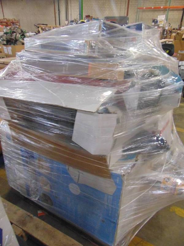lot 37 image: WHOLESALE MIXED PALLET OF RETURNS -  HOME DECOR, FANS, OUTDOOR PATIO AND MORE