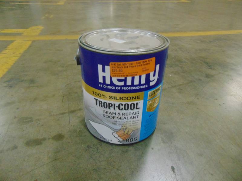 lot 69 image: Henry 0.90 Gal. 885 Tropi-Cool 100% Silicone Seam and Repair Roof Sealant HE885142