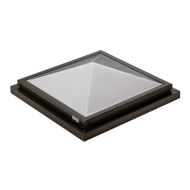 lot 86 image: Sunoptics Prismatic 2 ft. x 2 ft. Fixed Curb-Mounted Pyramid Skylight PYCUSTW26.625L26.625TGZ50CC2LENSCLWHCL80