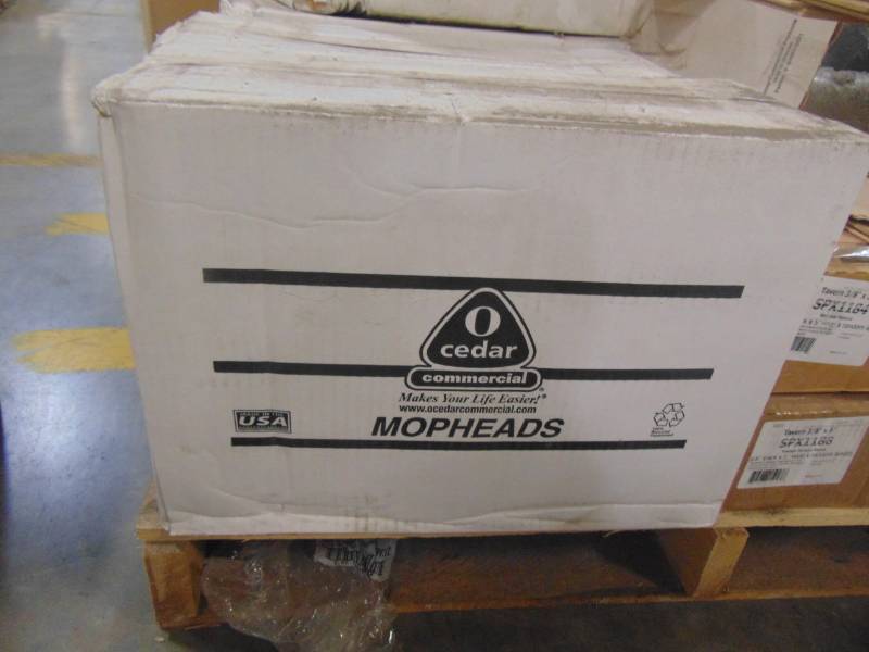 lot 103 image: OCedar Commercial 97156 MaxiClean Loop-End Mop, Medium, Blue (Pack of 12)