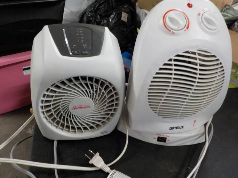 lot 7 image: Sunbeam and Optimus Heaters...