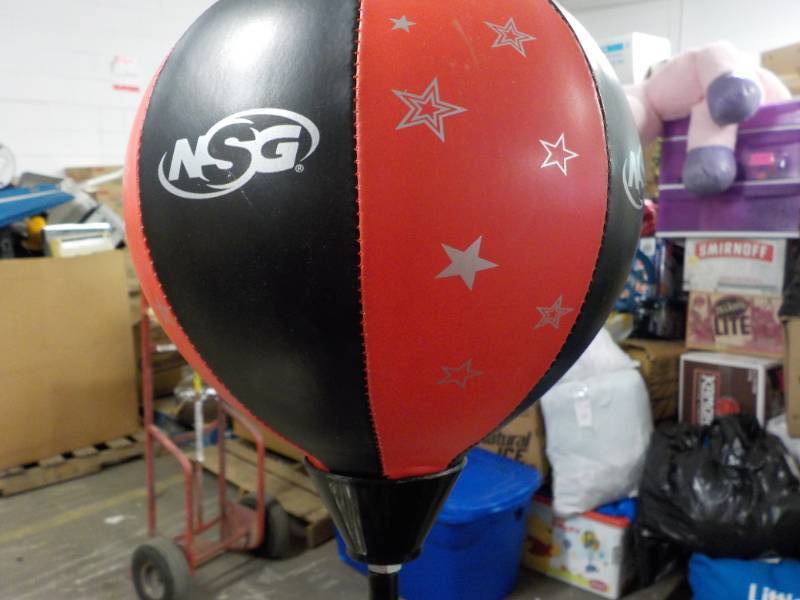 lot 44 image: Toy Punching Bag and Vintage Gun...
