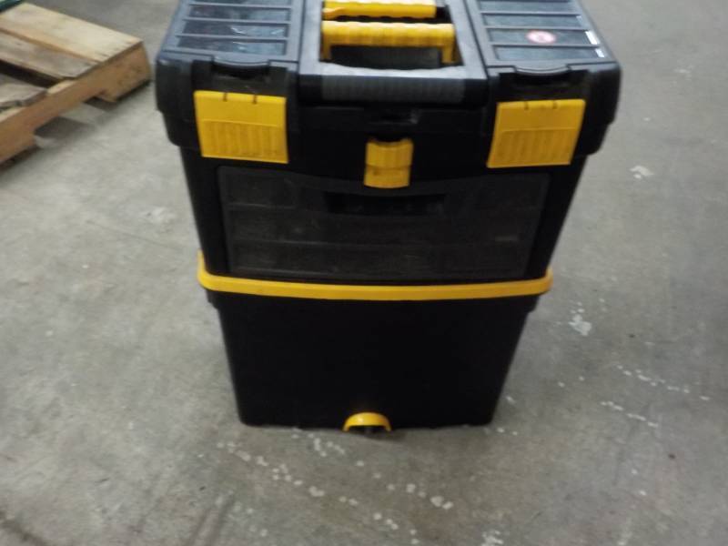 lot 60 image: Keter Tool Chest 25 tall x 11 dep...