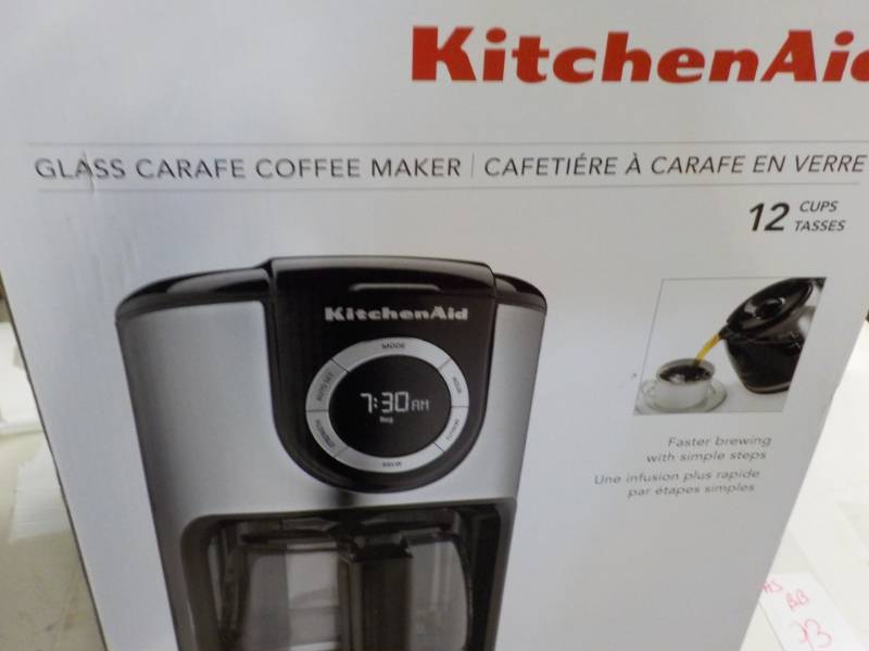 lot 93 image: New Kitchen Aid Coffee Maker ...