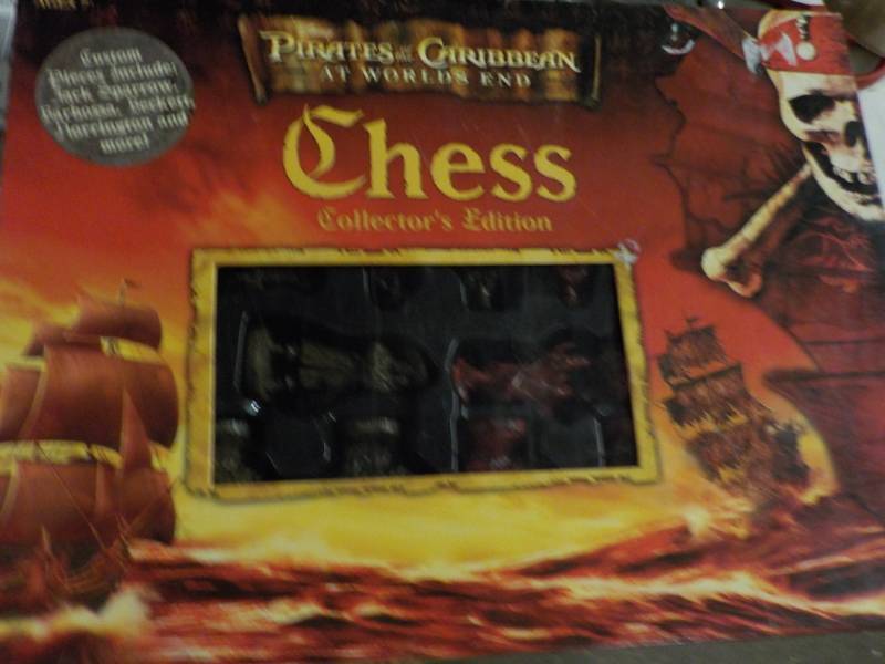 lot 129 image: Pirates of Caribbean Chess Set new...
