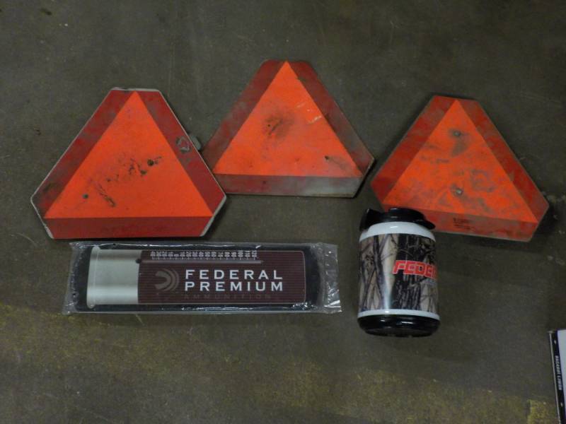 lot 130 image: 3 Road Signs, Federal Sign and Cool...