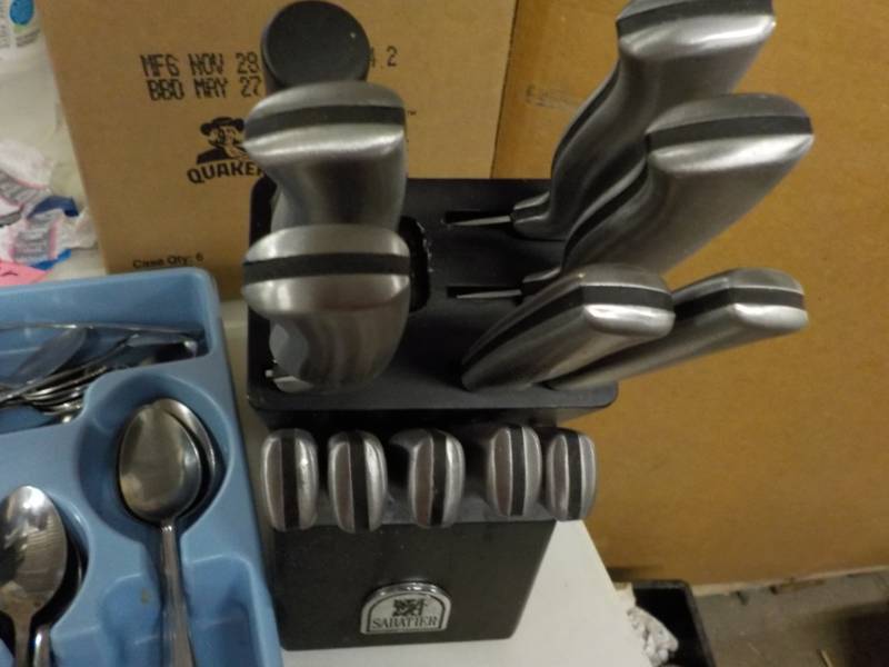 lot 132 image: Silverware and Knife Set...